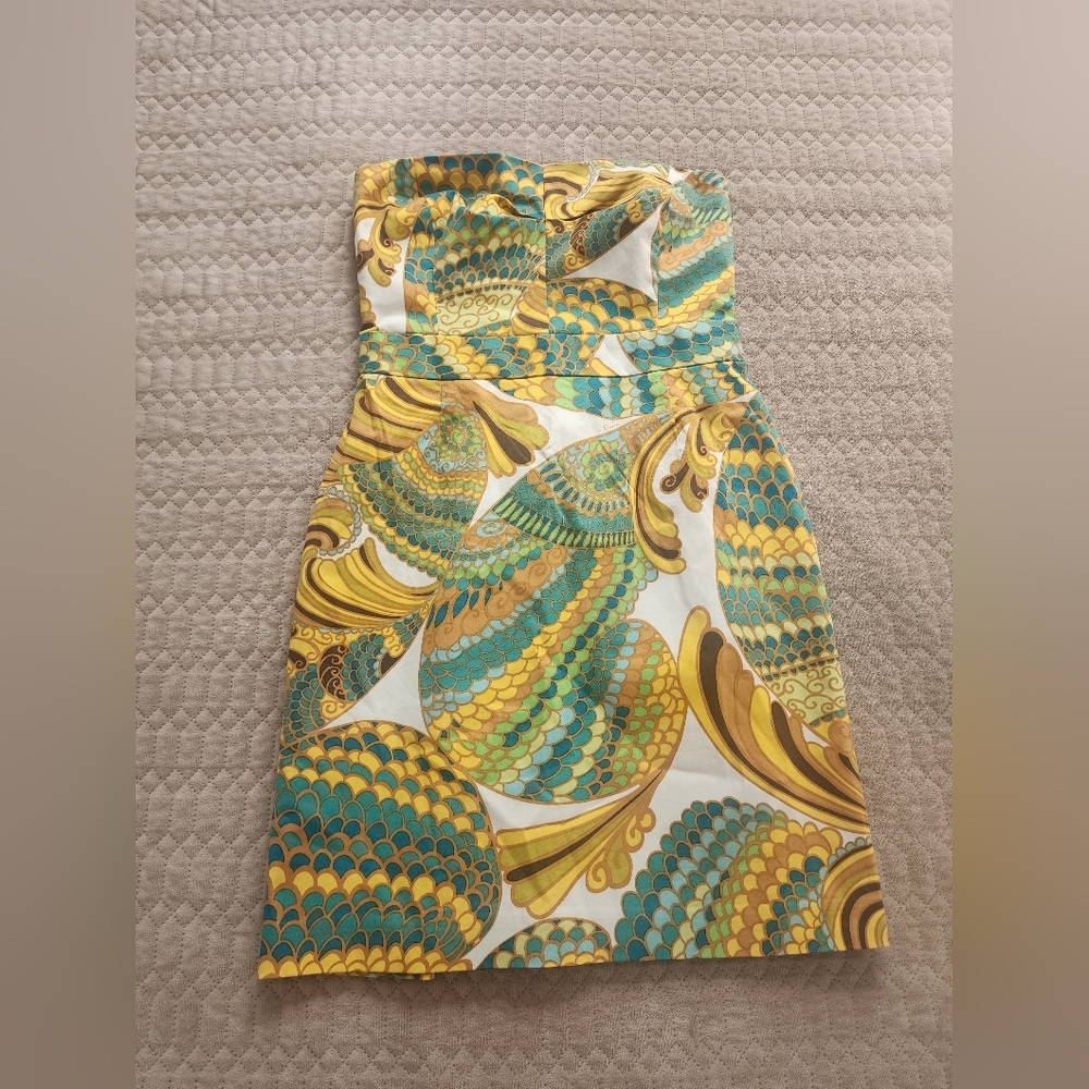 Banana Republic& Trina Turk Collection, Summer 2012, 10 petite, green/yellow.‎